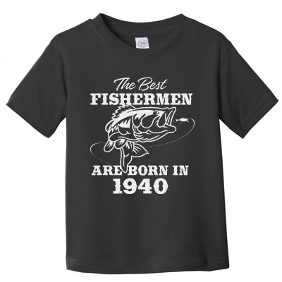 83 Year Old Fisherman Fishing 1940 83rd Birthday Gift Toddler T-Shirt