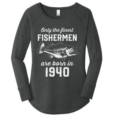 83 Year Old Fisherman Fishing 1940 83rd Birthday Women's Perfect Tri Tunic Long Sleeve Shirt