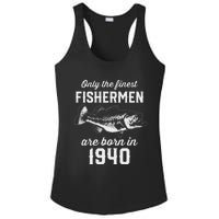 83 Year Old Fisherman Fishing 1940 83rd Birthday Ladies PosiCharge Competitor Racerback Tank