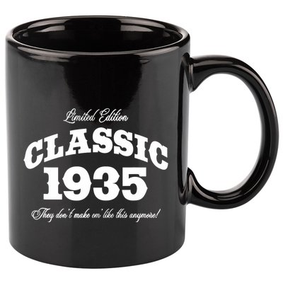 88 Year Old: Vintage Classic Car 1935 88th Birthday 11oz C Handle Ceramic Mug