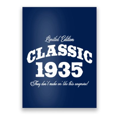 88 Year Old: Vintage Classic Car 1935 88th Birthday Poster