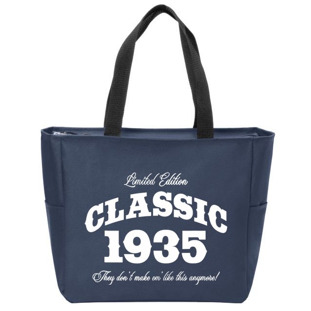 88 Year Old: Vintage Classic Car 1935 88th Birthday Zip Tote Bag
