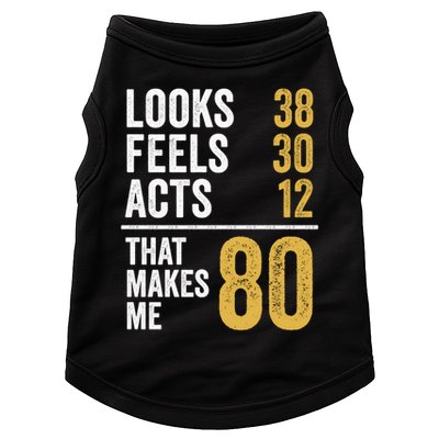 80 Year Old Awesome Since October 1945 80th Birthday Doggie Tank