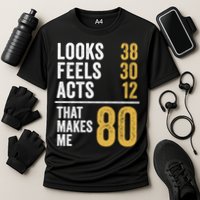 80 Year Old Awesome Since October 1945 80th Birthday Cooling Performance Crew T-Shirt