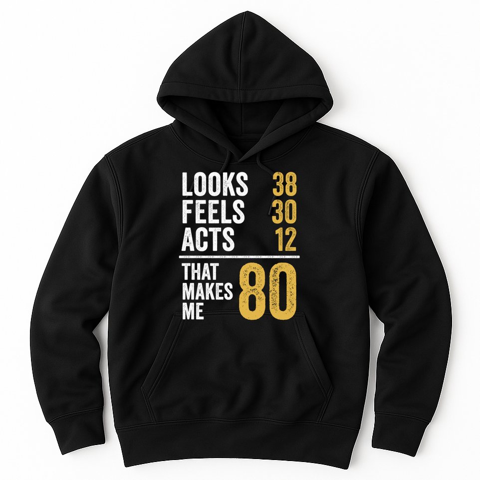 80 Year Old Awesome Since October 1945 80th Birthday Hoodie