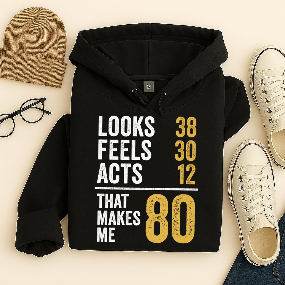 80 Year Old Awesome Since October 1945 80th Birthday Hoodie