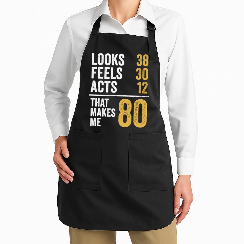 80 Year Old Awesome Since October 1945 80th Birthday Apron