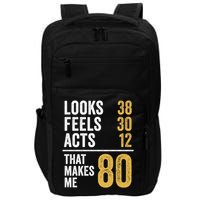 80 Year Old Awesome Since October 1945 80th Birthday Impact Tech Backpack