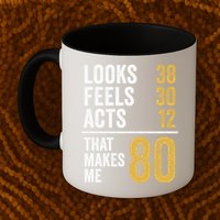 80 Year Old Awesome Since October 1945 80th Birthday Mug