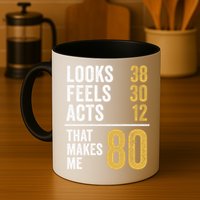 80 Year Old Awesome Since October 1945 80th Birthday Mug