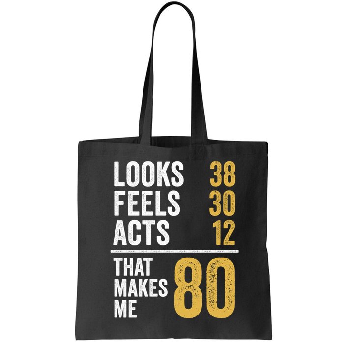 80 Year Old Awesome Since October 1945 80th Birthday Bag