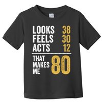 80 Year Old Awesome Since October 1945 80th Birthday Toddler T-Shirt