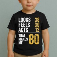80 Year Old Awesome Since October 1945 80th Birthday Toddler T-Shirt
