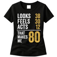 80 Year Old Awesome Since October 1945 80th Birthday Womens T-Shirt