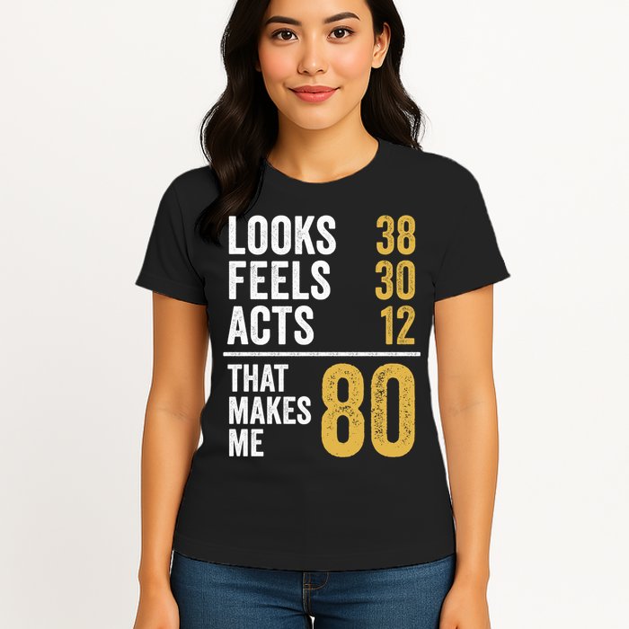 80 Year Old Awesome Since October 1945 80th Birthday Womens T-Shirt