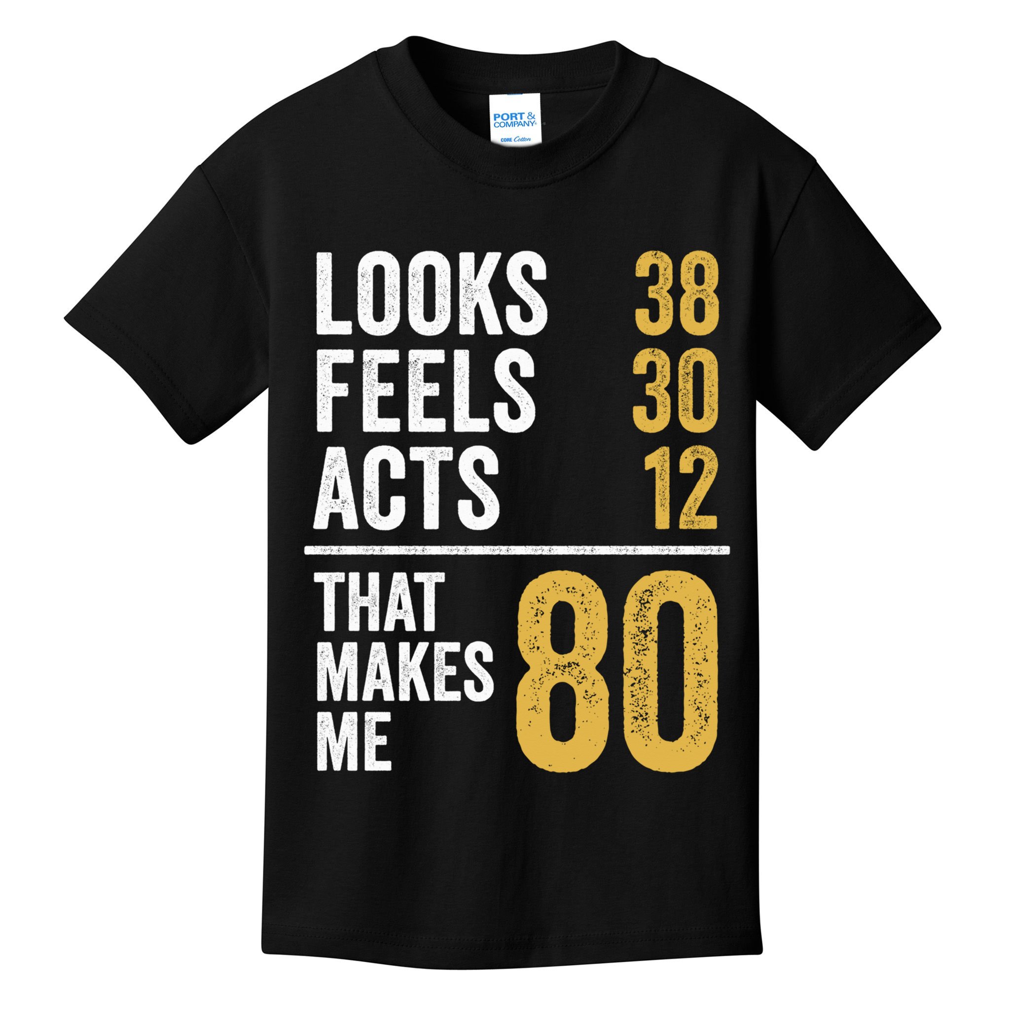 80 Year Old Awesome Since October 1945 80th Birthday Kids T-Shirt