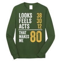 80 Year Old Awesome Since October 1945 80th Birthday Long Sleeve Shirt
