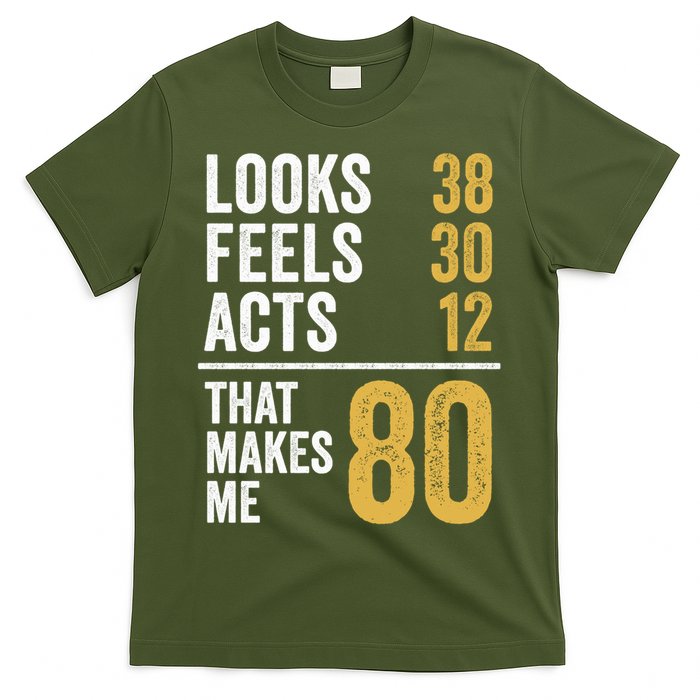 80 Year Old Awesome Since October 1945 80th Birthday T-Shirt