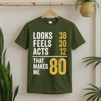 80 Year Old Awesome Since October 1945 80th Birthday T-Shirt