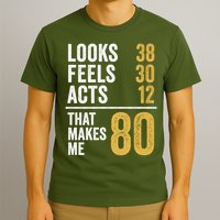 80 Year Old Awesome Since October 1945 80th Birthday T-Shirt
