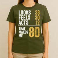 80 Year Old Awesome Since October 1945 80th Birthday T-Shirt