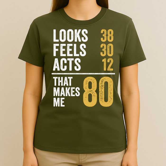 80 Year Old Awesome Since October 1945 80th Birthday T-Shirt