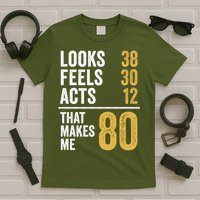 80 Year Old Awesome Since October 1945 80th Birthday T-Shirt