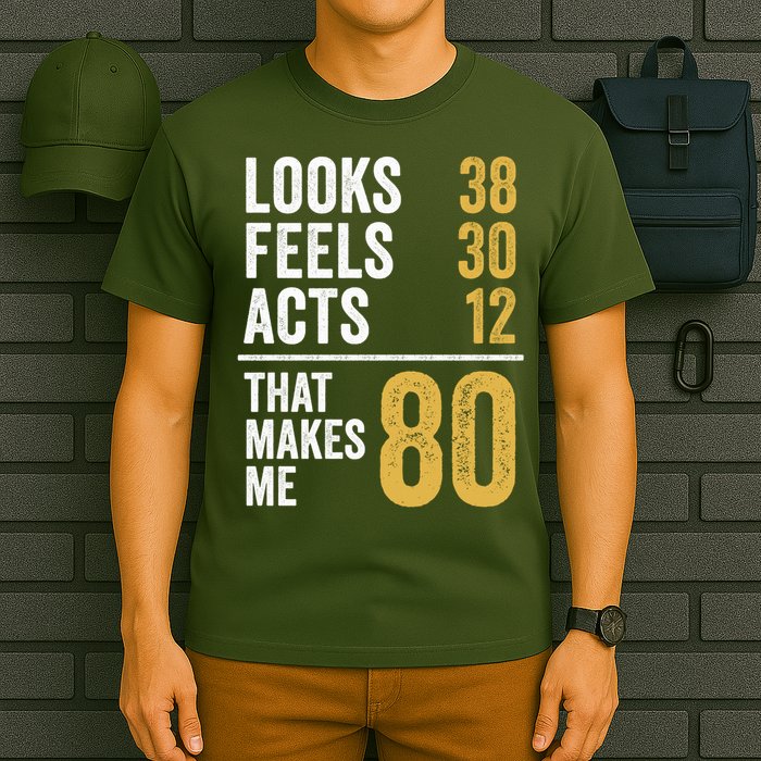 80 Year Old Awesome Since October 1945 80th Birthday T-Shirt