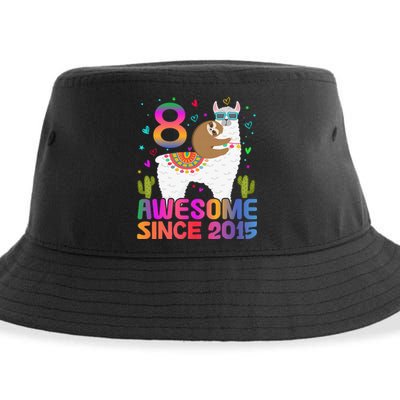 8 Year Old Awesome Since 2015 8th Birthday Teens Girls Sustainable Bucket Hat