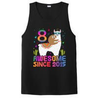 8 Year Old Awesome Since 2015 8th Birthday Teens Girls PosiCharge Competitor Tank