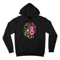 8 Year Old Girl Scientist 8th Birthday Science Tall Hoodie