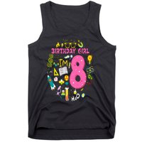 8 Year Old Girl Scientist 8th Birthday Science Tank Top