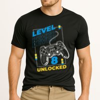 8 Year Old Gamer Gaming 8th Birthday Level 8 Unlocked Cooling Performance Crew T-Shirt