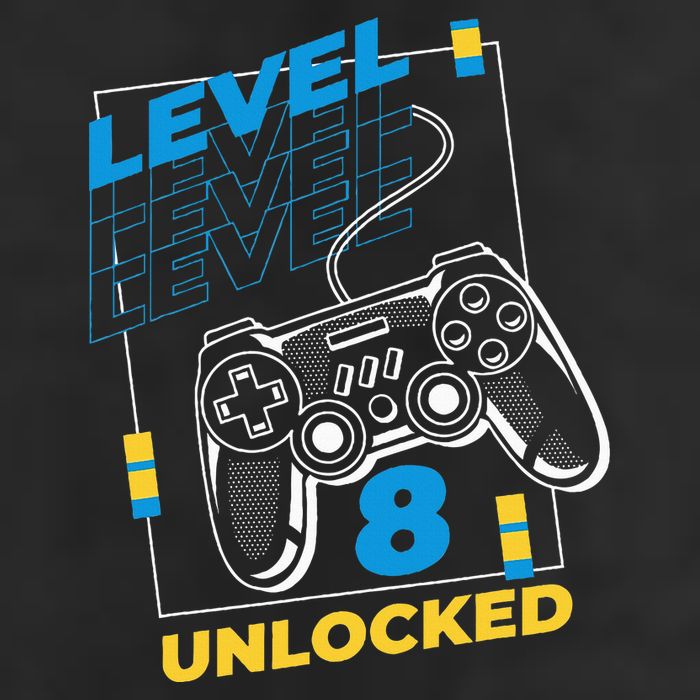 8 Year Old Gamer Gaming 8th Birthday Level 8 Unlocked Adult Drive Performance Visor