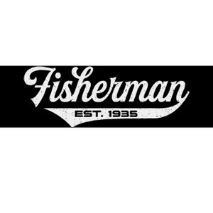 88 Year Old Fisherman Fishing 1935 88th Birthday Gift Bumper Sticker