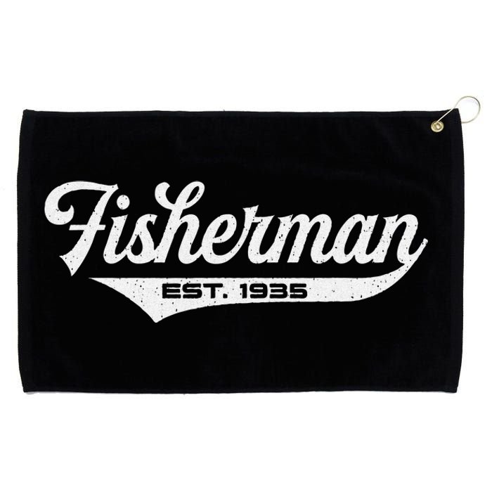 88 Year Old Fisherman Fishing 1935 88th Birthday Gift Grommeted Golf Towel