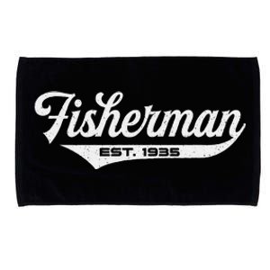 88 Year Old Fisherman Fishing 1935 88th Birthday Gift Microfiber Hand Towel