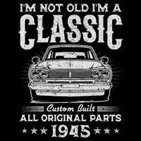 80 Year Old Gifts Vintage Classic Car 1945 80th Birthday Baby Bodysuit