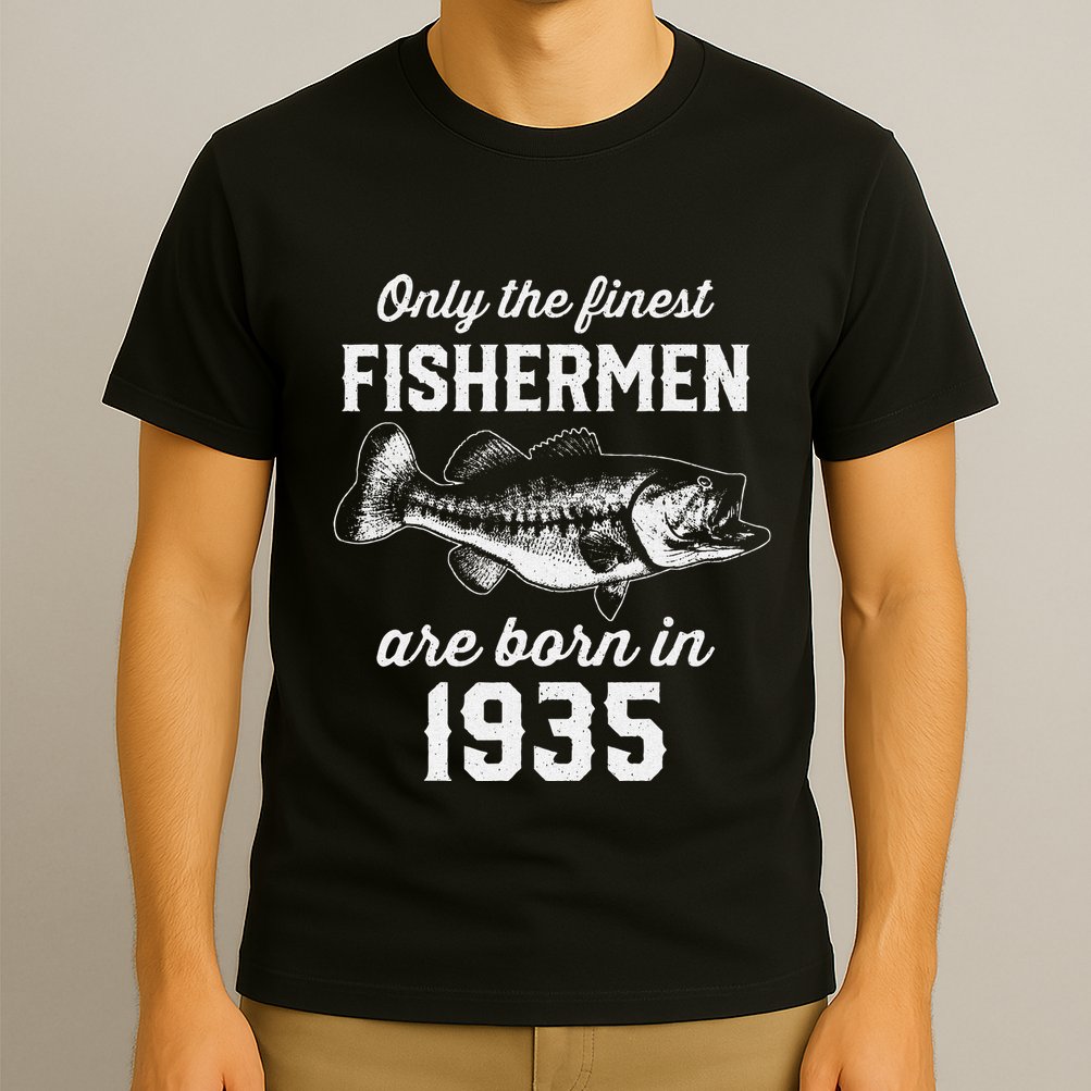 88 Year Old Fisherman Fishing 1935 88th Birthday T-Shirt