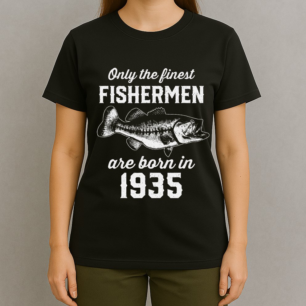 88 Year Old Fisherman Fishing 1935 88th Birthday T-Shirt