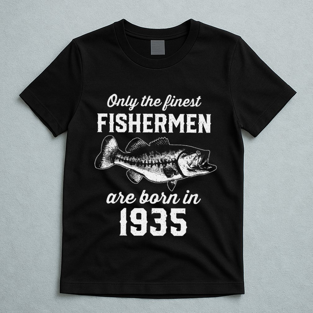 88 Year Old Fisherman Fishing 1935 88th Birthday T-Shirt