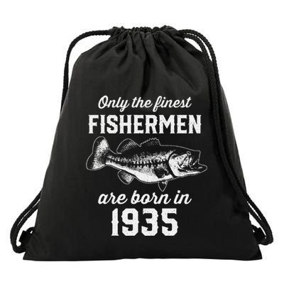 88 Year Old Fisherman Fishing 1935 88th Birthday Drawstring Bag