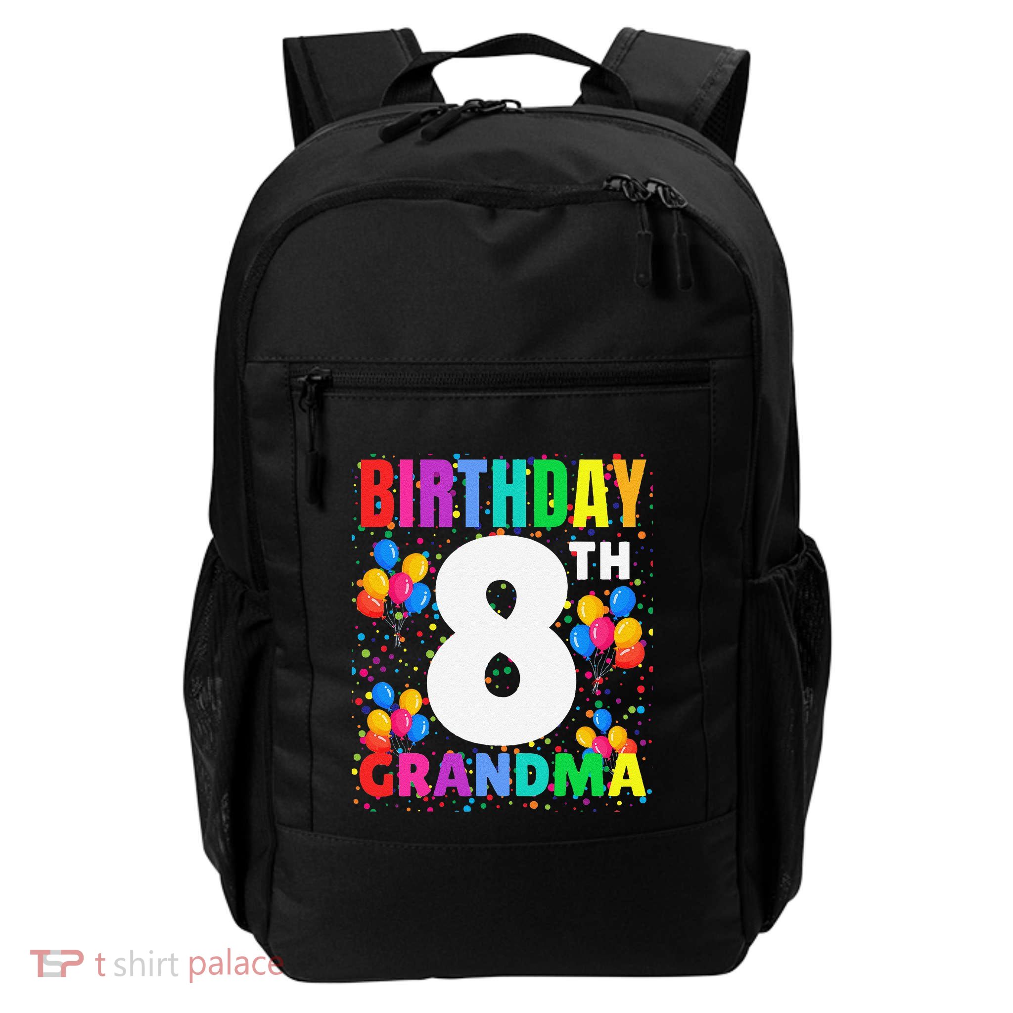 8 Years Old ItS My 8th Birthday Boy Balloons For Grandma Daily Commute Backpack