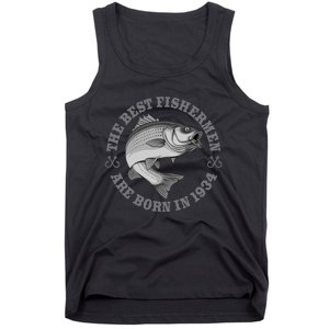 89 Year Old Fisherman Fishing 1934 89th Birthday Gift Tank Top