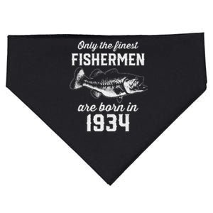 89 Year Old Fisherman Fishing 1934 89th Birthday USA-Made Doggie Bandana