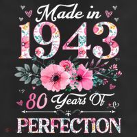 80 Years Of Perfection Made In 1943 7 Panel Mesh Trucker Snapback Hat