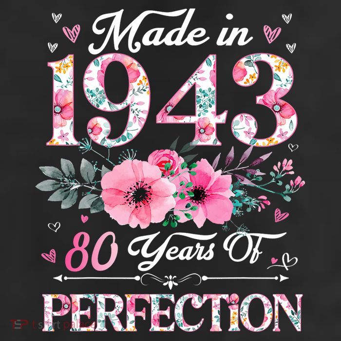 80 Years Of Perfection Made In 1943 7 Panel Mesh Trucker Snapback Hat