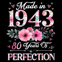 80 Years Of Perfection Made In 1943 Backpack