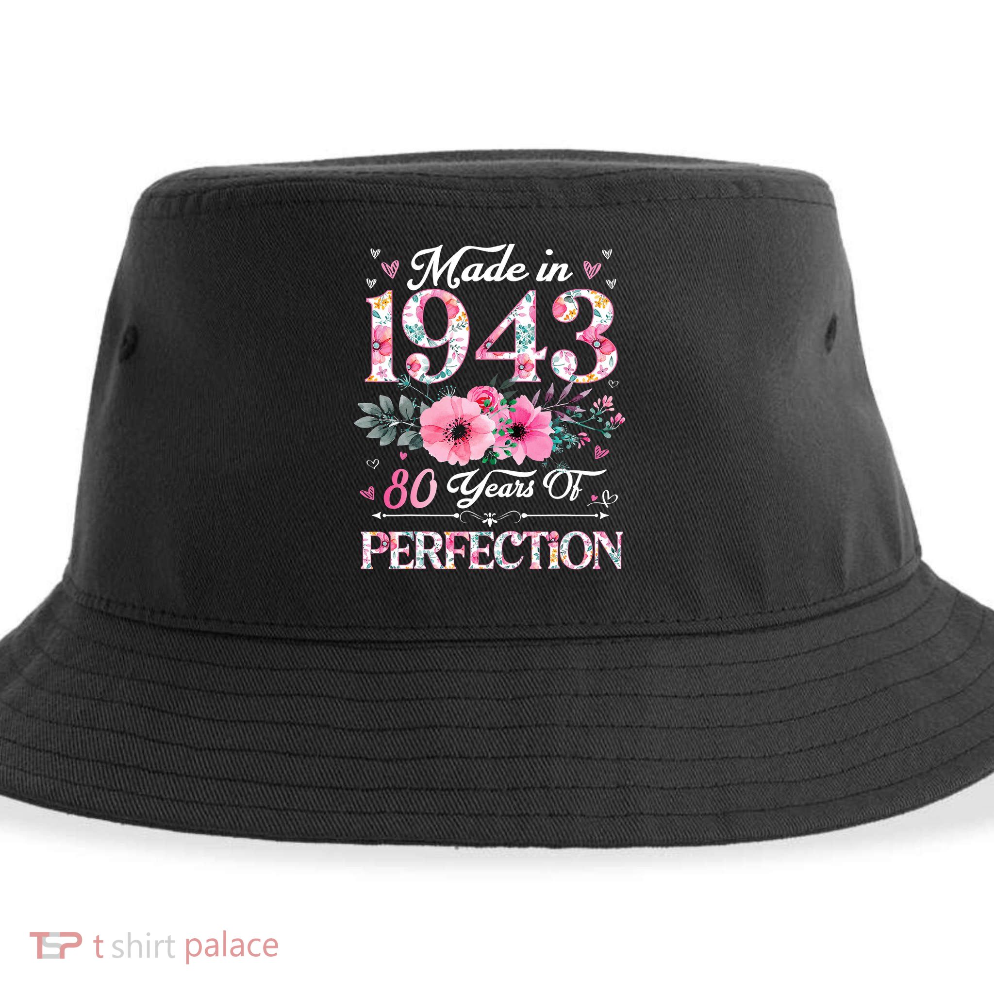 80 Years Of Perfection Made In 1943 Sustainable Bucket Hat