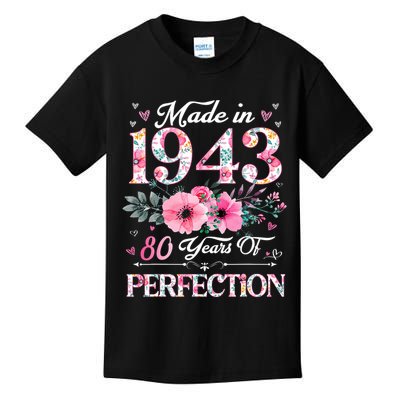80 Years Of Perfection Made In 1943 Kids T-Shirt